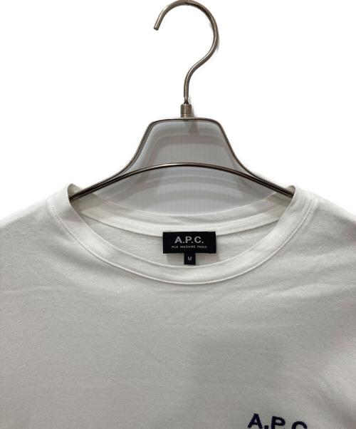 A.P.C.（アーペーセー）A.P.C. (アーペーセー) 半袖カットソー ホワイト サイズ:Ｍの古着・服飾アイテム