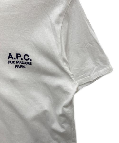 A.P.C.（アーペーセー）A.P.C. (アーペーセー) 半袖カットソー ホワイト サイズ:Ｍの古着・服飾アイテム