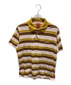 SUPREMEシュプリーム）の古着「Ｍulti Stripe Polo」｜ピンク×イエロー