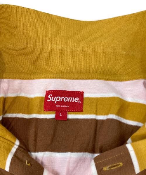 SUPREME（シュプリーム）SUPREME (シュプリーム) Ｍulti Stripe Polo ピンク×イエロー サイズ:Ｌの古着・服飾アイテム
