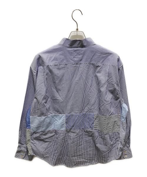 UNCHANGING LOVE（アンチェンジングラブ）UNCHANGING LOVE (アンチェンジングラブ) Crazy Pattern L/S Shirts ブルー サイズ:XLの古着・服飾アイテム