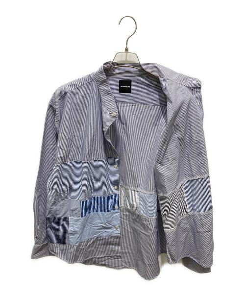 UNCHANGING LOVE（アンチェンジングラブ）UNCHANGING LOVE (アンチェンジングラブ) Crazy Pattern L/S Shirts ブルー サイズ:XLの古着・服飾アイテム