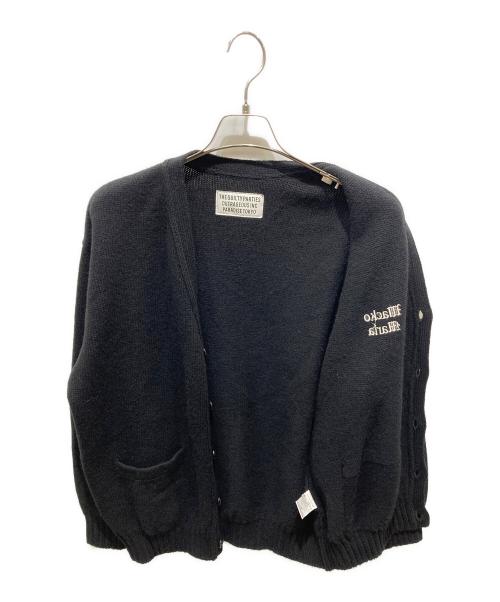 WACKO MARIA（ワコマリア）WACKO MARIA (ワコマリア) wacko maria classic knit cardigan ブラック サイズ:Sの古着・服飾アイテム