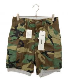 Manastash×ATMOS（マナスタッシュ×アトモス）の古着「ハーフパンツ」｜カーキ