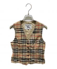Burberry's（バーバリーズ）の古着「ノヴァチェックベスト」｜ベージュ