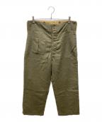 USEDユーズド）の古着「ウールパンツ」｜グリーン
