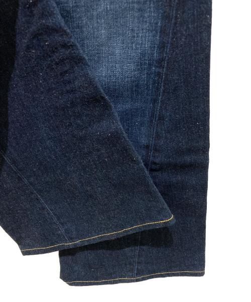 TRUE RELIGION（トゥルー レリジョン）TRUE RELIGION (トゥルー レリジョン) ステッチベルボトムデニムパンツ ブルー サイズ:27の古着・服飾アイテム