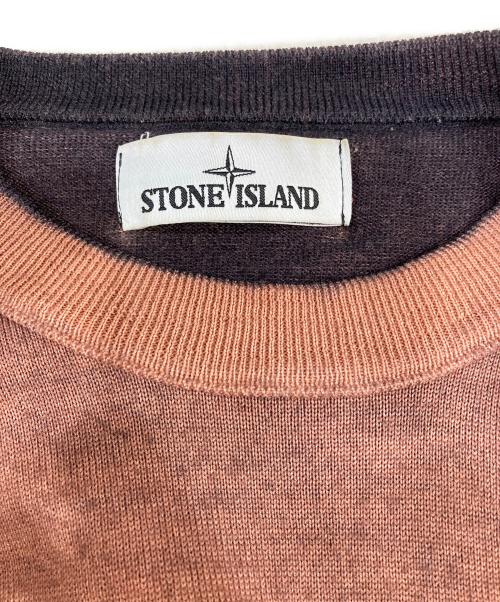 STONE ISLAND（ストーンアイランド）STONE ISLAND (ストーンアイランド) クルーネックニット オレンジ サイズ:Lの古着・服飾アイテム