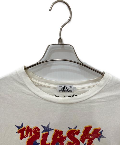 Hysteric Glamour（ヒステリックグラマー）Hysteric Glamour (ヒステリックグラマー) プリントTシャツ ホワイト サイズ:Ｌの古着・服飾アイテム