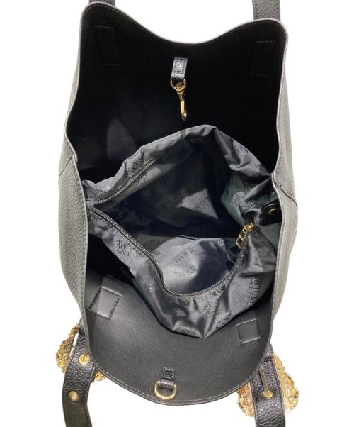 VERSACE JEANS COUTURE（ヴェルサーチ ジーンズクチュール）VERSACE JEANS COUTURE (ヴェルサーチ ジーンズクチュール) ハンドバッグ ブラックの古着・服飾アイテム