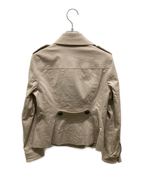 BURBERRY LONDON（バーバリーロンドン）BURBERRY LONDON (バーバリーロンドン) 裏ノバチェックライダースジャケット ベージュ サイズ:38の古着・服飾アイテム
