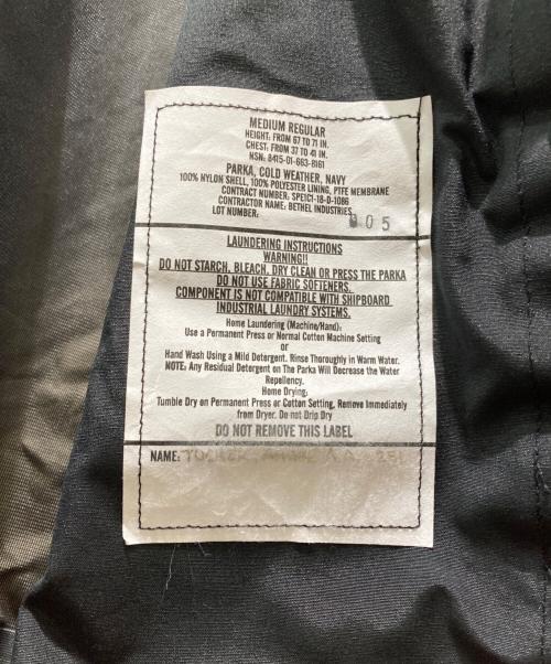 U'S NAVY（ユーエスネイビー）U'S NAVY (ユーエスネイビー) COLD WEATHER PARKA ブラック サイズ:US Mの古着・服飾アイテム