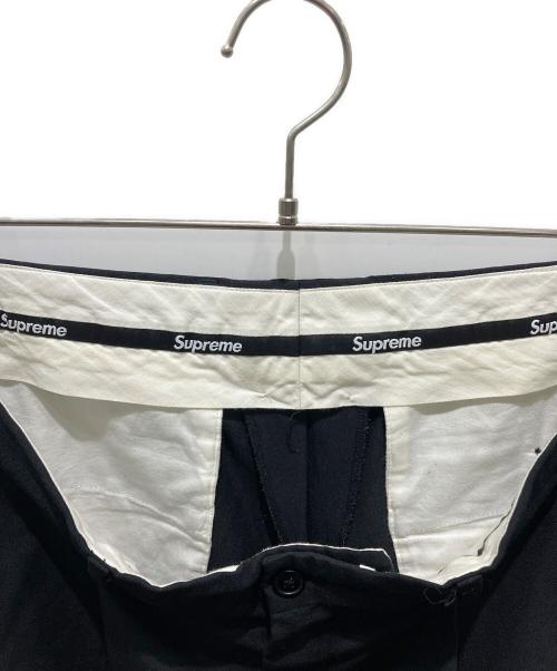 SUPREME（シュプリーム）SUPREME (シュプリーム) Pleated Trousers ブラック サイズ:32の古着・服飾アイテム