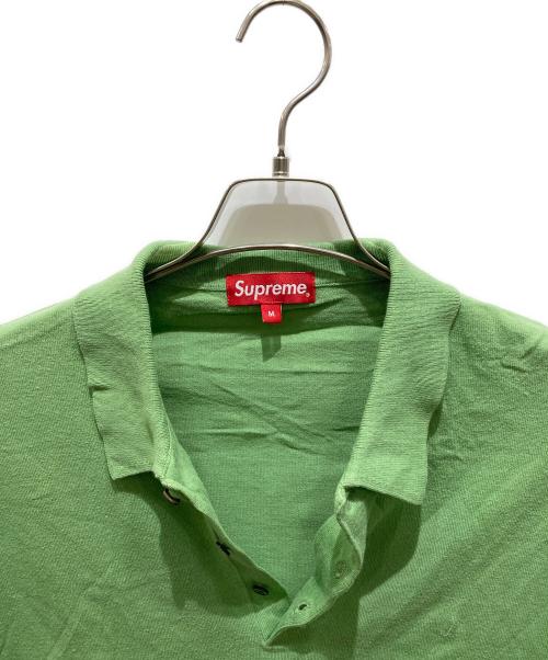 SUPREME（シュプリーム）SUPREME (シュプリーム) ニットポロシャツ グリーン サイズ:Ｍの古着・服飾アイテム