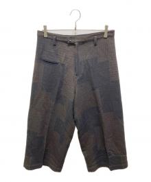 YOHJI YAMAMOTO（ヨウジヤマモト）の古着「パッチワークパンツ」｜ブラウン