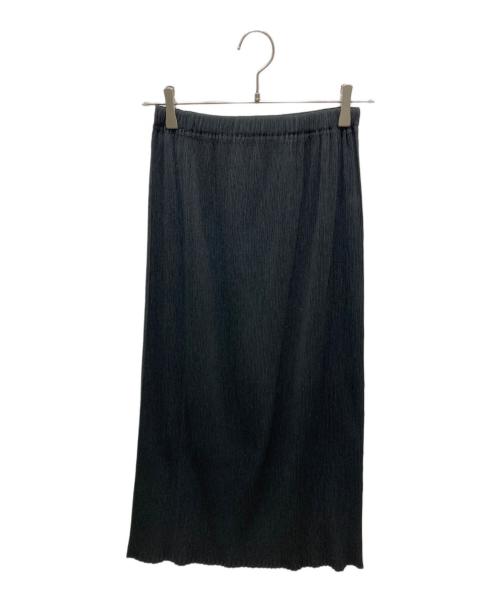 ISSEY MIYAKE（イッセイミヤケ）ISSEY MIYAKE (イッセイミヤケ) プリーツロングスカート ブラック サイズ:Mの古着・服飾アイテム