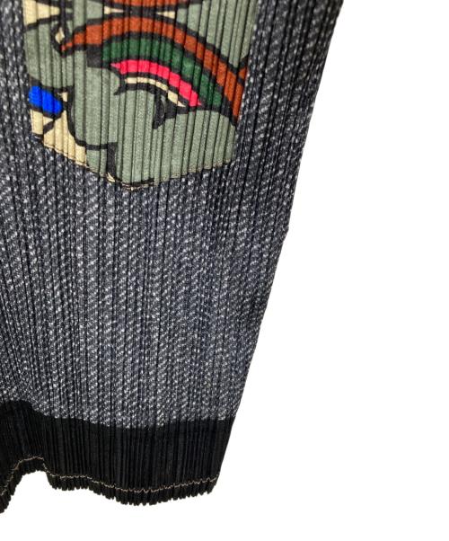 PLEATS PLEASE（プリーツプリーズ）PLEATS PLEASE (プリーツプリーズ) パッチワークカットソー ブラック サイズ:3の古着・服飾アイテム