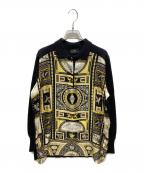 ETROエトロ）の古着「切替ニット」｜ブラック