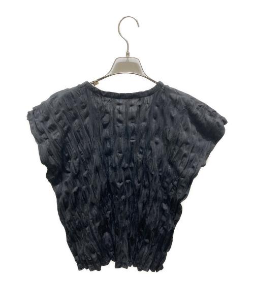 PLEATS PLEASE（プリーツプリーズ）PLEATS PLEASE (プリーツプリーズ) シワ加工カットソー ブラック サイズ:3の古着・服飾アイテム