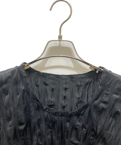 PLEATS PLEASE（プリーツプリーズ）PLEATS PLEASE (プリーツプリーズ) シワ加工カットソー ブラック サイズ:3の古着・服飾アイテム