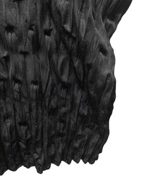 PLEATS PLEASE（プリーツプリーズ）PLEATS PLEASE (プリーツプリーズ) シワ加工カットソー ブラック サイズ:3の古着・服飾アイテム