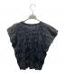 PLEATS PLEASE (プリーツプリーズ) シワ加工カットソー ブラック サイズ:3：6000円