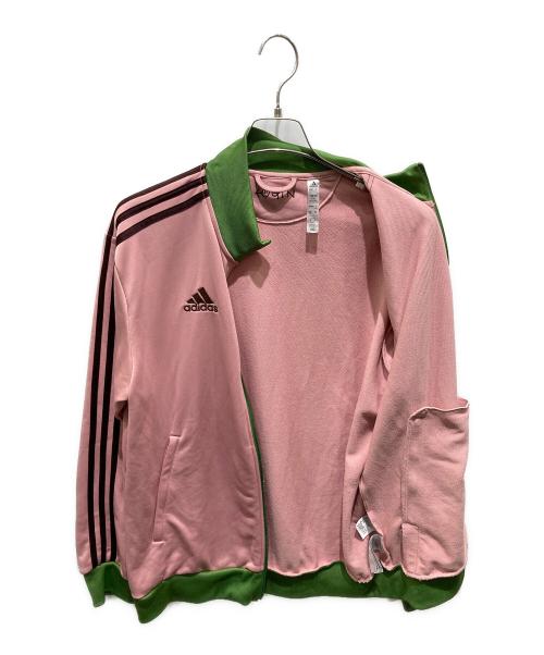 adidas（アディダス）adidas (アディダス) トラックジャケット ピンク サイズ:2Lの古着・服飾アイテム