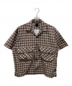 DAIWA PIER39ダイワ ピア39）の古着「Tech Regular Collar Shirts S/S」｜ブラウン