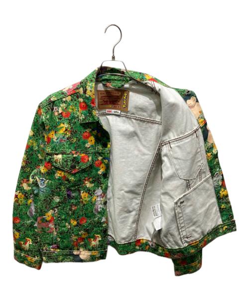 LEVI'S（リーバイス）LEVI'S (リーバイス) pokemon (ポケモン) デニムジャケット グリーン サイズ:Mの古着・服飾アイテム