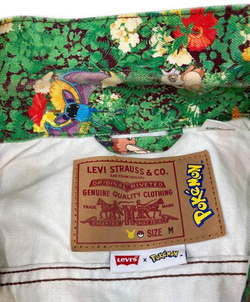 LEVI'S（リーバイス）LEVI'S (リーバイス) pokemon (ポケモン) デニムジャケット グリーン サイズ:Mの古着・服飾アイテム