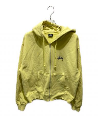 Stussy イエロー クロップドジャケット 中古・古着通販】stussy (ステューシー) Basic Zip Hoodジップパーカー