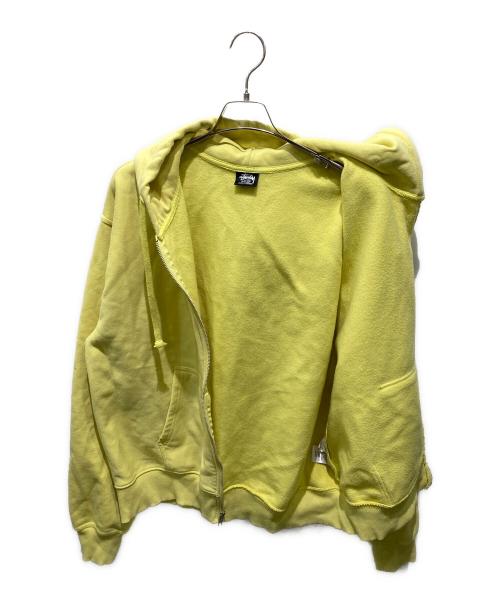 stussy（ステューシー）stussy (ステューシー) Basic Zip Hoodジップパーカー イエロー サイズ:XLの古着・服飾アイテム
