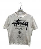 stussyステューシー）の古着「プリントTシャツ」｜ホワイト