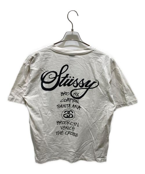 stussy（ステューシー）stussy (ステューシー) プリントTシャツ ホワイト サイズ:Ｌの古着・服飾アイテム