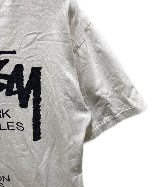 stussy（ステューシー）stussy (ステューシー) プリントTシャツ ホワイト サイズ:Ｌの古着・服飾アイテム