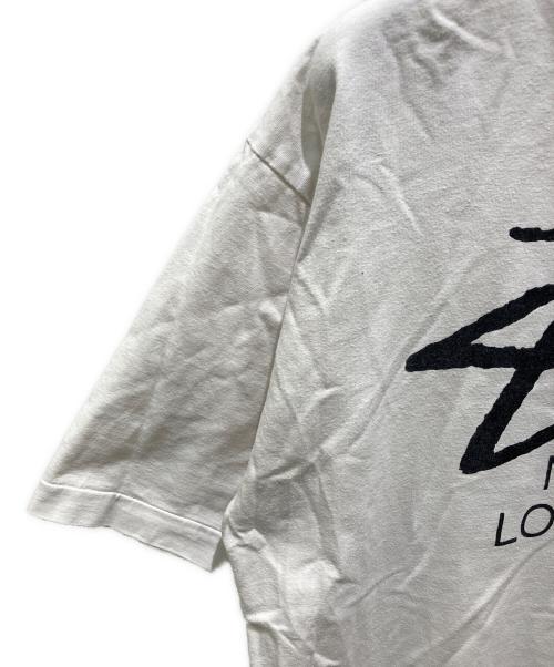 stussy（ステューシー）stussy (ステューシー) プリントTシャツ ホワイト サイズ:Ｌの古着・服飾アイテム