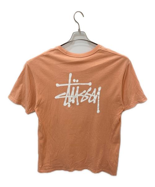 stussy（ステューシー）stussy (ステューシー) プリントTシャツ ピンク サイズ:Ｌの古着・服飾アイテム