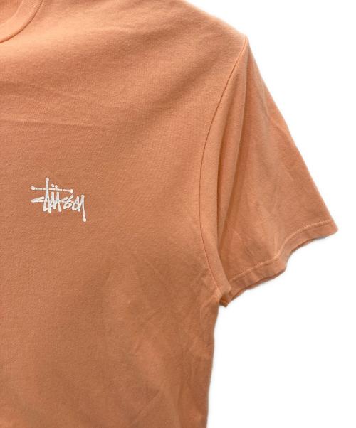 stussy（ステューシー）stussy (ステューシー) プリントTシャツ ピンク サイズ:Ｌの古着・服飾アイテム