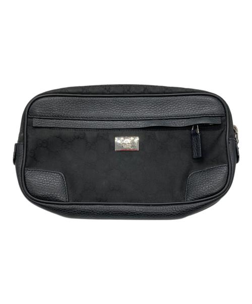 GUCCI（グッチ）GUCCI (グッチ) GGナイロン ボディバッグ ブラックの古着・服飾アイテム