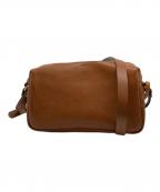 organicオーガニック）の古着「レザーショルダーバッグ」｜ブラウン