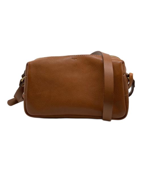 organic（オーガニック）organic (オーガニック) レザーショルダーバッグ ブラウンの古着・服飾アイテム