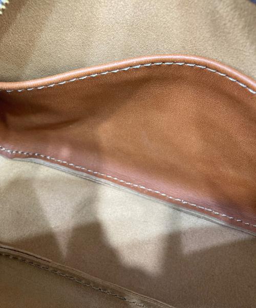 organic（オーガニック）organic (オーガニック) レザーショルダーバッグ ブラウンの古着・服飾アイテム