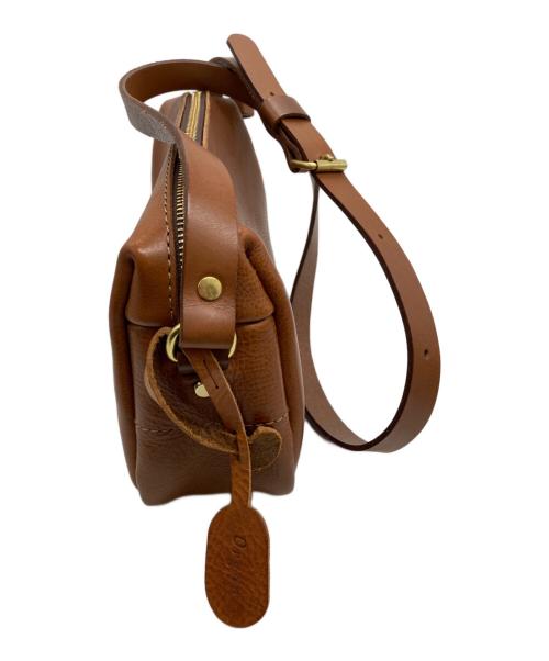 organic（オーガニック）organic (オーガニック) レザーショルダーバッグ ブラウンの古着・服飾アイテム