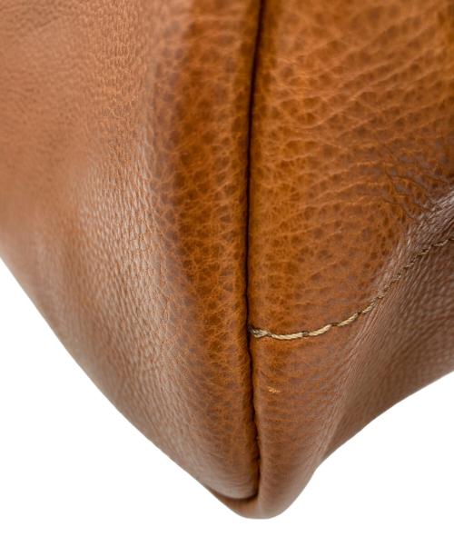 organic（オーガニック）organic (オーガニック) レザーショルダーバッグ ブラウンの古着・服飾アイテム