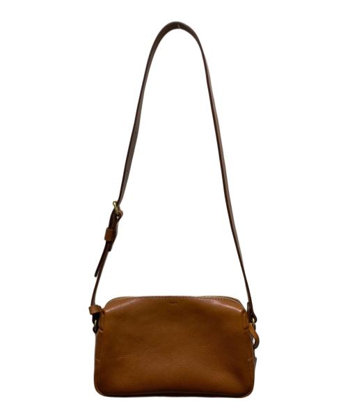 organic（オーガニック）organic (オーガニック) レザーショルダーバッグ ブラウンの古着・服飾アイテム
