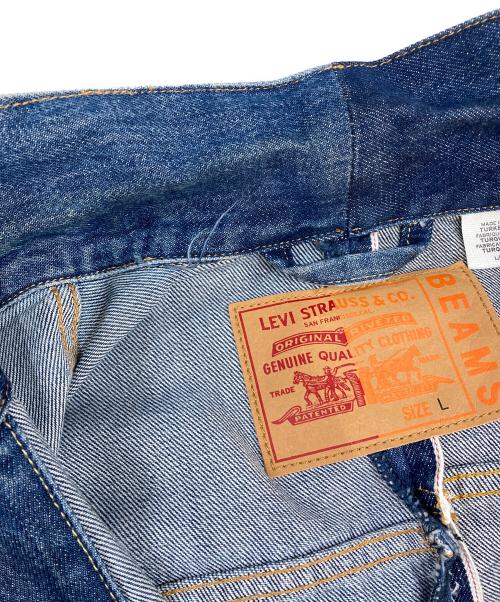 BEAMS（ビームス）BEAMS (ビームス) LEVI'S (リーバイス) HALF & HALF COLLECTION DENIM JKT ブルー サイズ:Lの古着・服飾アイテム