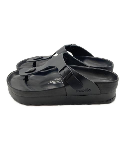 papillio（パピリオ）papillio (パピリオ) トングサンダル　GIZEH PAP FLEX PLATFORM　ギゼ PAP フレックス プラットフォーム ブラック サイズ:23㎝の古着・服飾アイテム