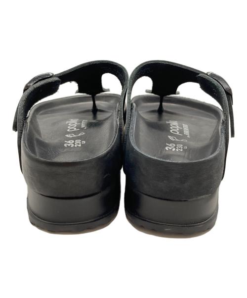 papillio（パピリオ）papillio (パピリオ) トングサンダル　GIZEH PAP FLEX PLATFORM　ギゼ PAP フレックス プラットフォーム ブラック サイズ:23㎝の古着・服飾アイテム