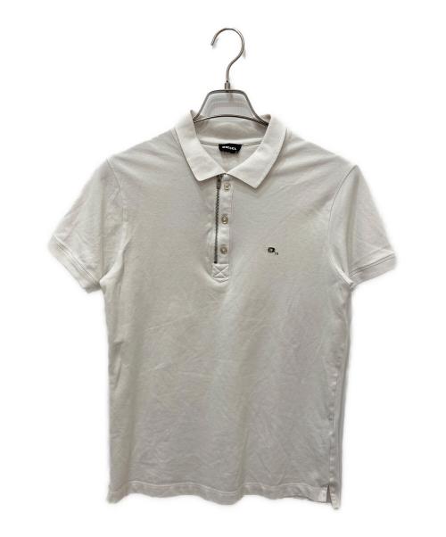 DIESEL（ディーゼル）DIESEL (ディーゼル) ハーフジップシャツ ホワイト サイズ:Sの古着・服飾アイテム