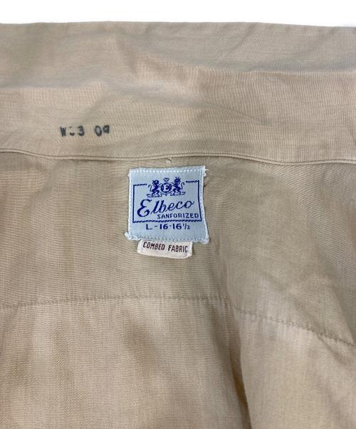 ELBECO（エルベコ）Elbeco (エルベコ) オープンカラーシャツ ベージュ サイズ:Lの古着・服飾アイテム